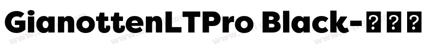 GianottenLTPro Black字体转换 GianottenLTPro Black字体转换